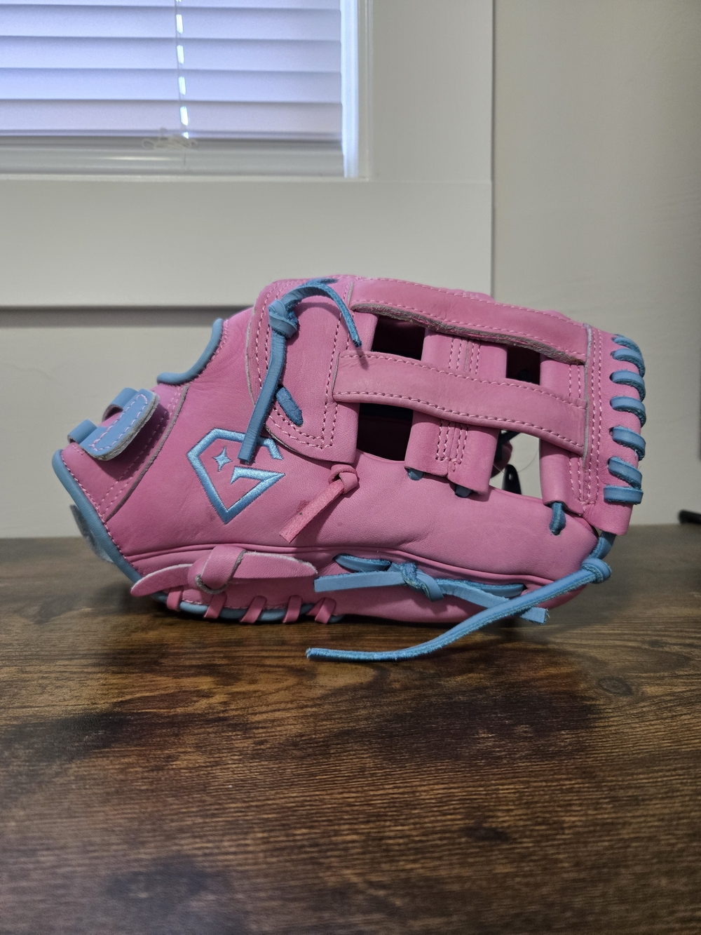 GEM Pink and Blue SOFTBALL Glove